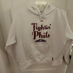 White Fightin' Phils Hoodie (xl)